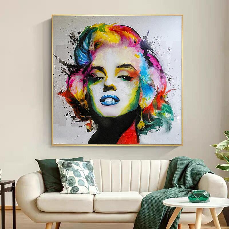 Vibrant Marilyn Monroe Canvas Wall Art Poster