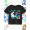 European sizes Easter T-Shirt - Boy Dinosaur Print with Bunny Ears - Trendy And Stylish