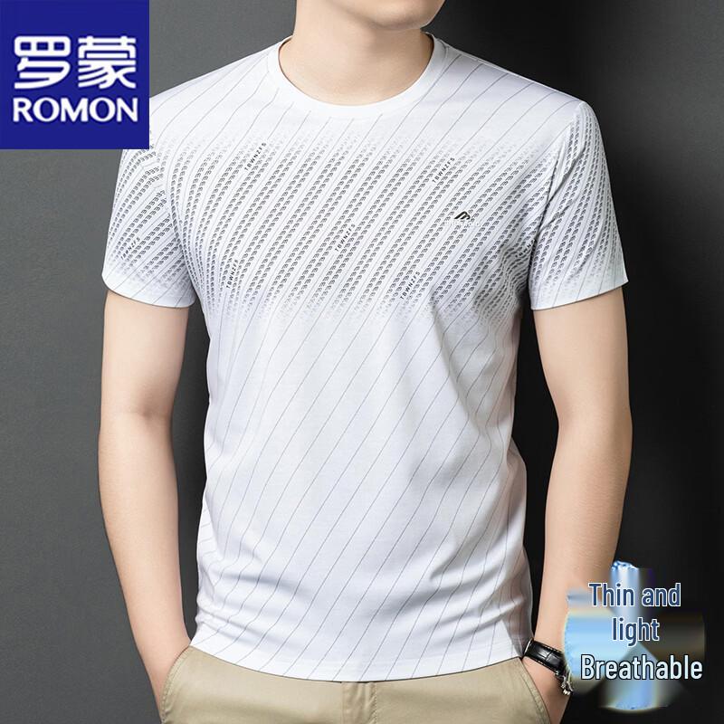 ROMON Men's Lightweight Summer Short Sleeve T-Shirt