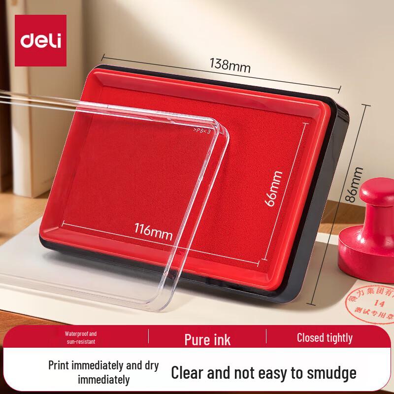 Deli Quick-Dry Square Ink Pad
