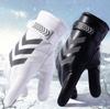 Pu Leather Mens Touchscreen Gloves For Winter Outdoor Cycling Commuting