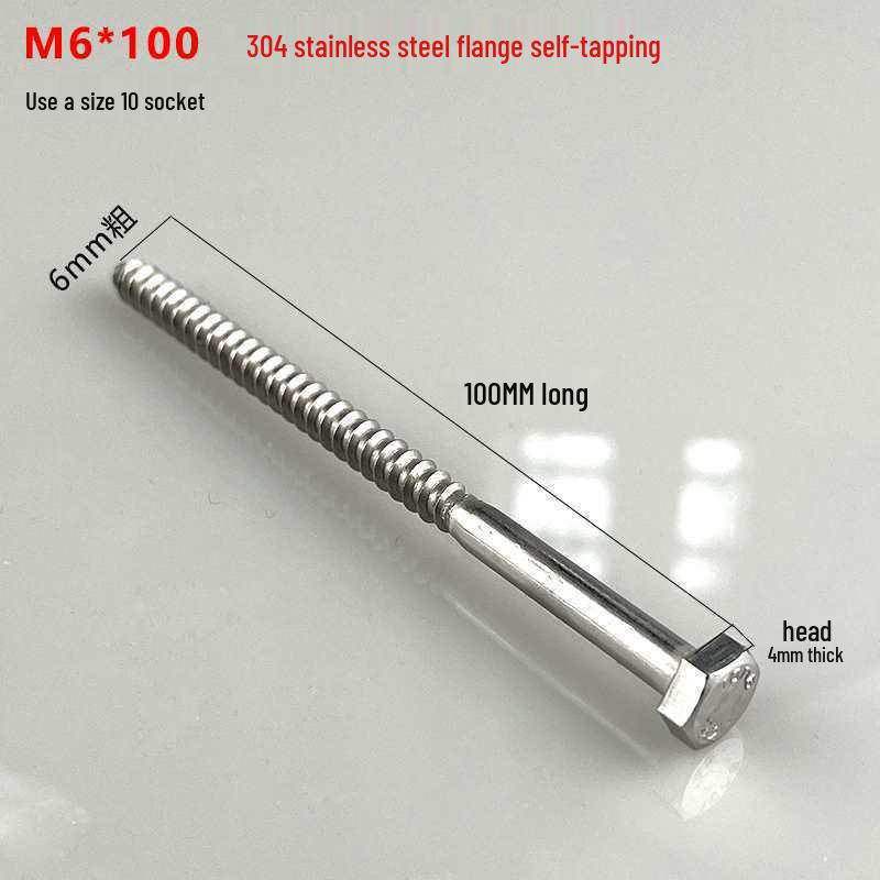 Hex Flange Phillips Self-Tapping Screw with Washer for Wood and Cabinet Installation