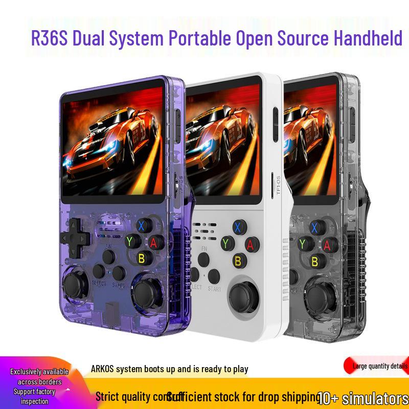 R36S Dual System Open-Source Handheld Console: Portable Retro Arcade with 3D Nostalgic Gaming