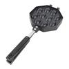 Egg Waffle Pan Aluminum Alloy Anti Stick Anti Scald Handle Bubble Waffle Maker for Home Commercial Use