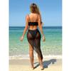 Women's 3 Piece Swimsuit Metal Starfish Bikini Set High Waist Yarn Skirt Cover-ups Suspender Backless Swimwear Summer New