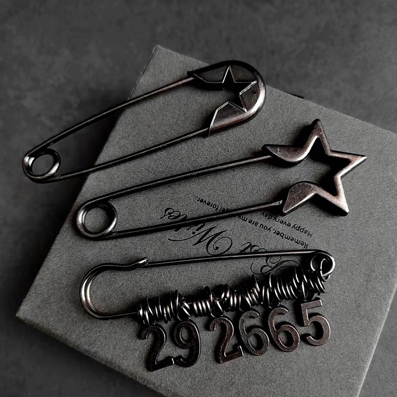 Retro Large Pins For Clothing Metal Safety Pins Jeans Dress Scarf Adjustable Pins Accessories