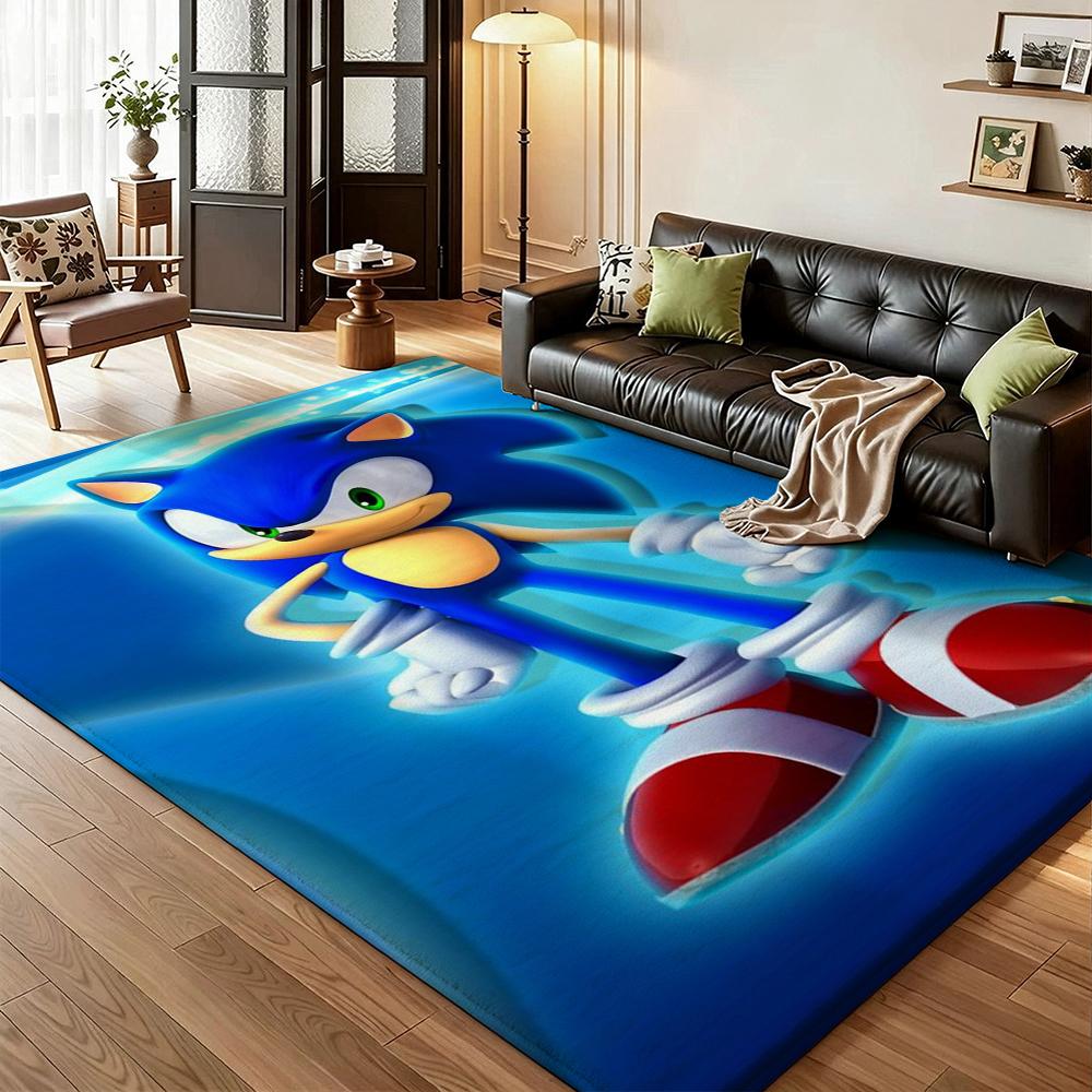 Sonic Hedgehog Carpet Non Slip Rug Plush Rug Small Rug Kitchen Floor Mat Outdoor Rug Non Shedding