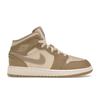 Air Retro 1 Mid GS Legend Light Brown Kids Sneakers Khaki Phantom Legend-Pink HF4781-203