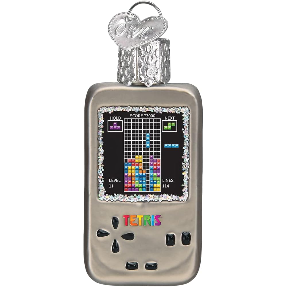 Old World Christmas Mini Tetris Blown Glass Ornaments for Christmas Trees
