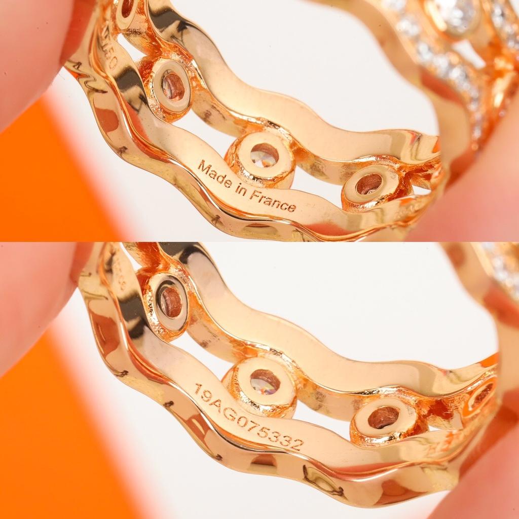 High New 2023 Sale Trendy Top Quality Europe Famous Brand Classic Gifts Luxury Jewelry Rings For Women Wave Design Engagement