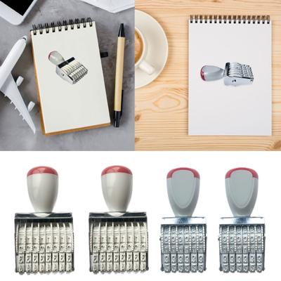 Gummi-Datumsstempel 6 Ziffern 8 Ziffern Gummistempel Linien-Datumsstempel Bürostempel Drehstempel für Scrapbooking Verpackung Basteln