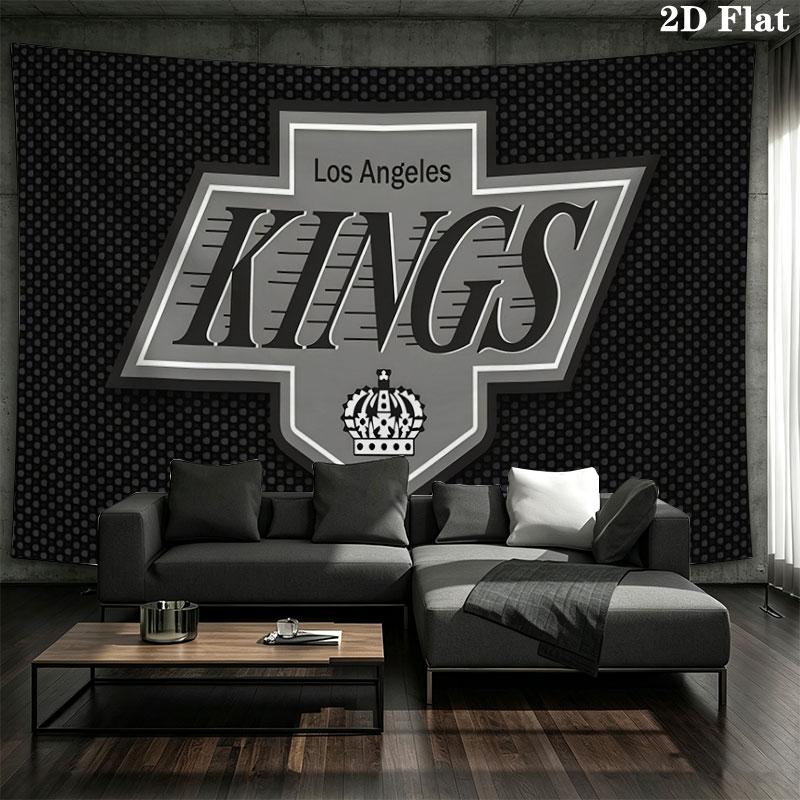 LA Kings Wall tapestry, aesthetic printed fabric blanket, suitable for bedroom, living room, and home decor.
