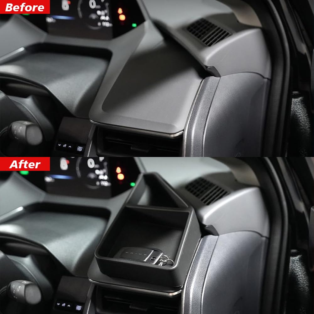 Dedicated dashboard tray for Prius 60 series series MXWH 3D side storage easy interior car (ZVW60 R5.1~). tray, driver's box, silicone, installation,