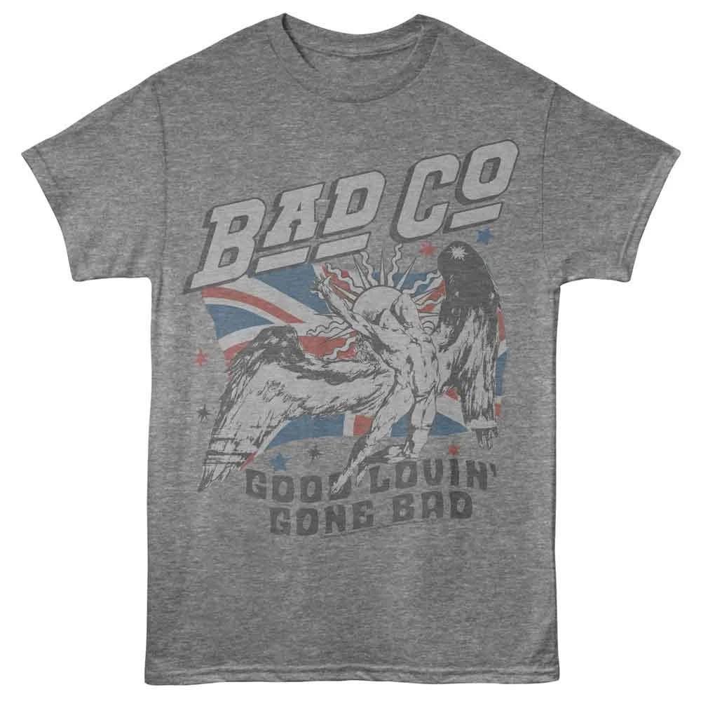 

Bad Company - Good Lovin Flag - Adult Solid T-Shirt - Graphite Heather XL