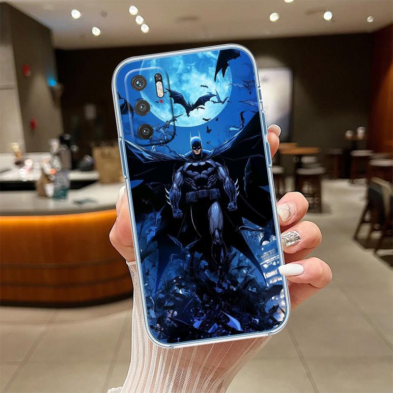 RE12 Batman Transparent Phone Case for LG K22 K30 K40 K40S K41 K42 K50 K50S K51 K51S K52 K61 K62 K71 K92 Q60 Q61 V40 V50 V60