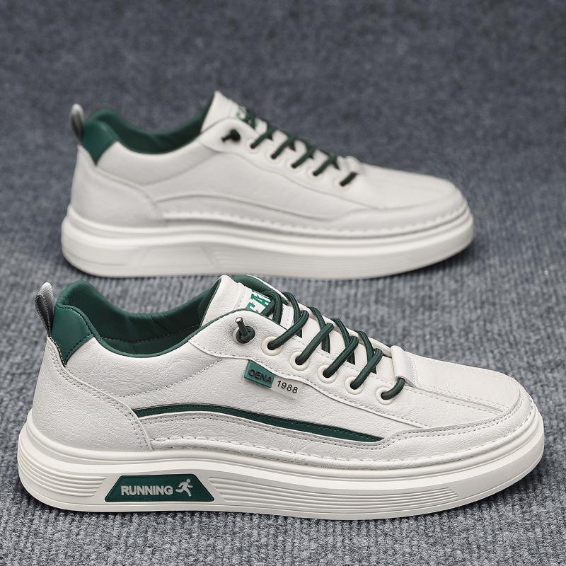 

Мода 2024 года. Новые маленькие белые туфли. Повседневные кроссовки. Высококачественная обувь для мужчин. Повседневные мокасины. Кожаная обувь для мужчин на открытом воздухе. 39 зелёный