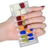 Blatt Halbgehärtete Gele Nagellack Streifen Klebende Gele Nagelkunst Aufkleber Langlebige Gele Nagelfolien Aufkleber Nagelaufkleber