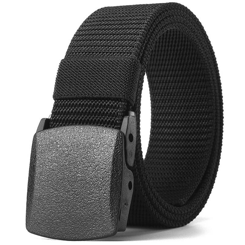 

Comfortable Adjustable And Tactical Waist Belt Perfect For Outdoor Activities Durable Canvas And Plastic чёрный