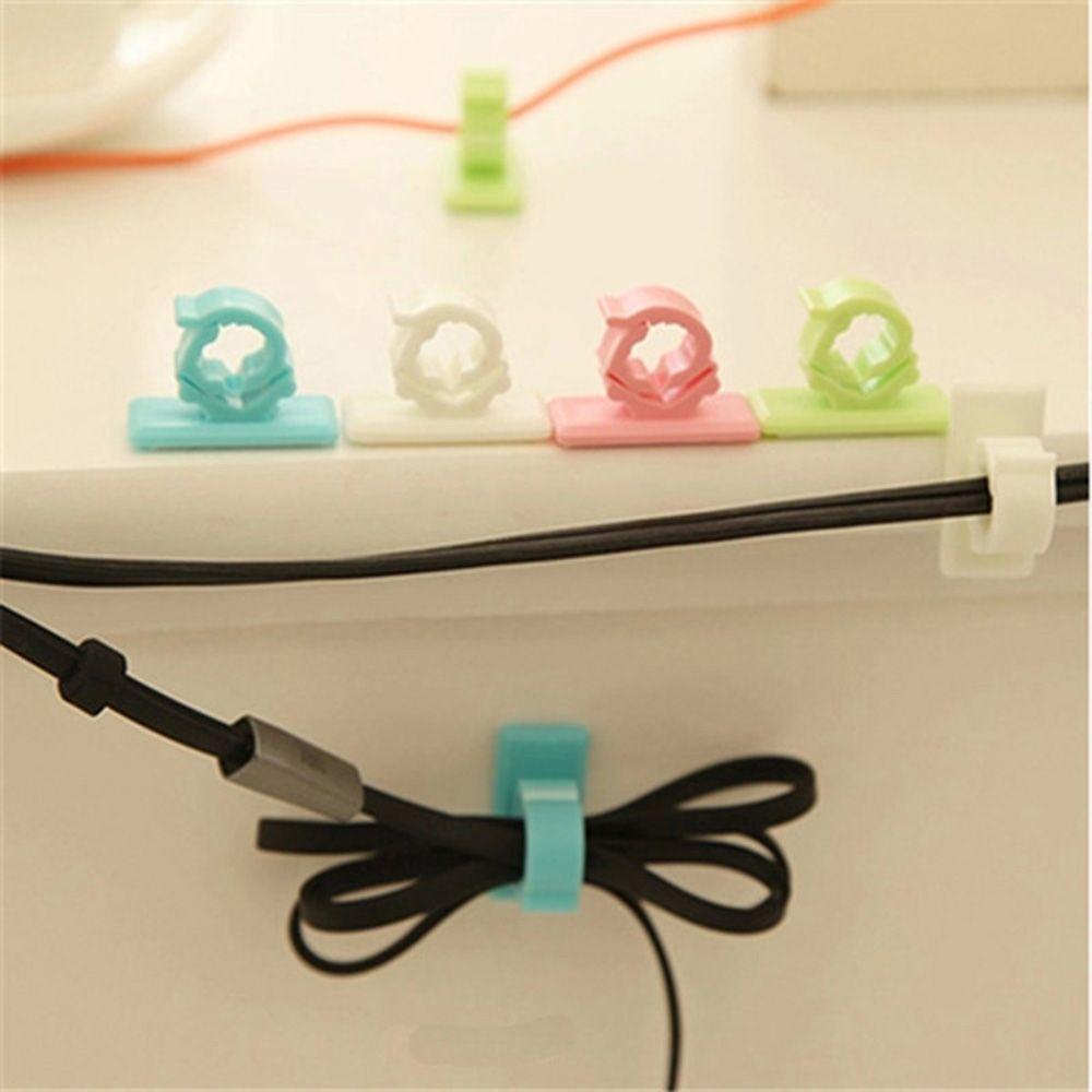 

Desk Tidy Device Desktop Plug Wire Paste Hook Fixed Clip Finishing Line Tools Cable Wire Holder