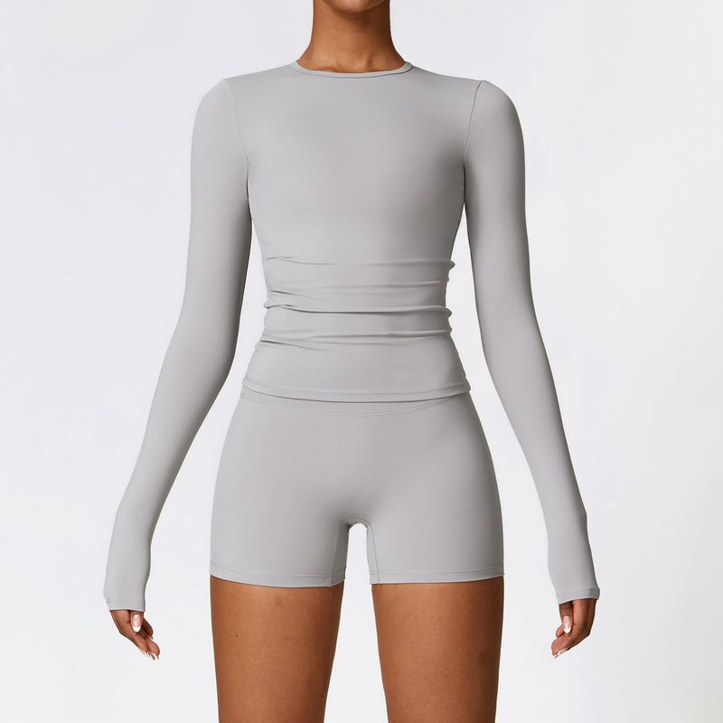 Guangzhou Zechuang Clothing Co., Ltd. European and American Tight Sanding Yoga Suit Quick-Drying Workout Clothes Winter Outdoor