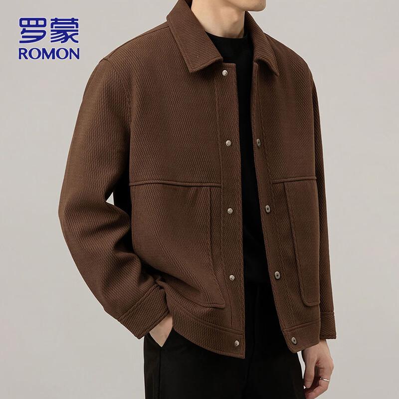 ROMON Men's Autumn/Winter Casual Lapel Jacket