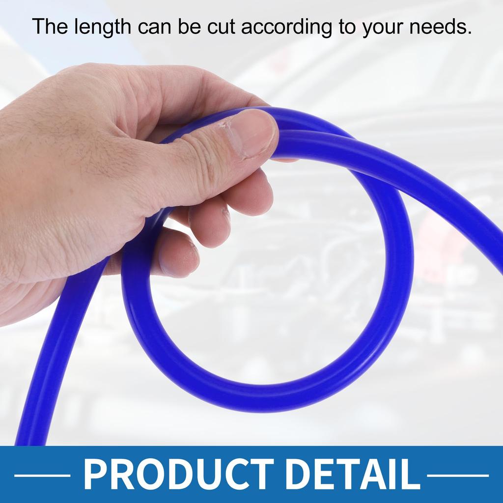 A ABSOPRO Silicone Vacuum Tube Hose High Temperature 10ft 1/8" 3mm ID 3.5mm Thick