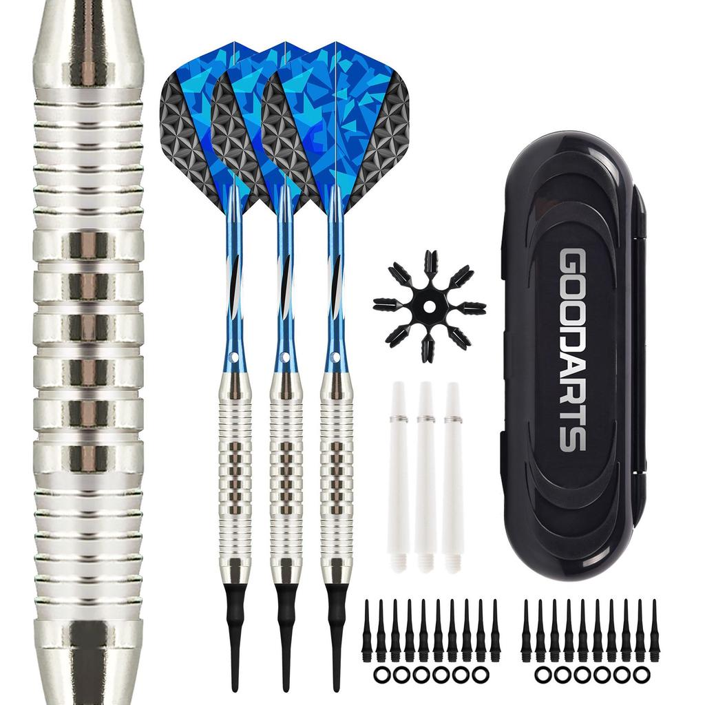Mjukspetsade Dartpilar Set Aluminiumskaft Professionella Dartpilar Plastspets Set 2BA Ersättningsspetsar