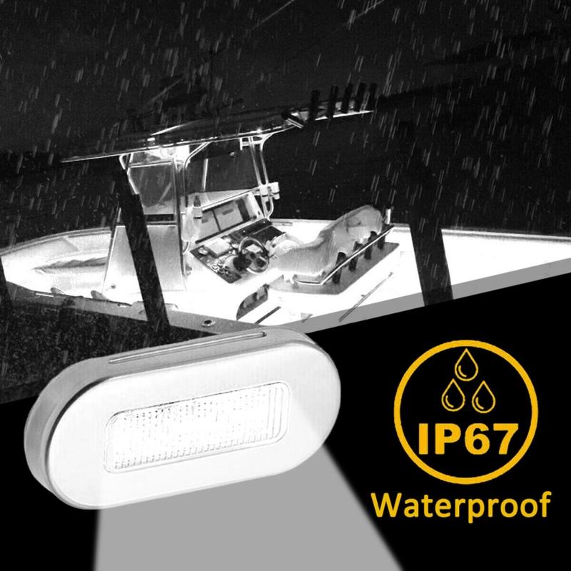 4 Pack 12V Boat Courtesy Lights LED Stair Deck Stern Light Waterproof Turn Signal Indicator Yacht Tail Lamp Marine Light