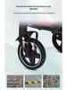 Foldable Large-Space Pet Stroller for Large Breed Dogs & Cats