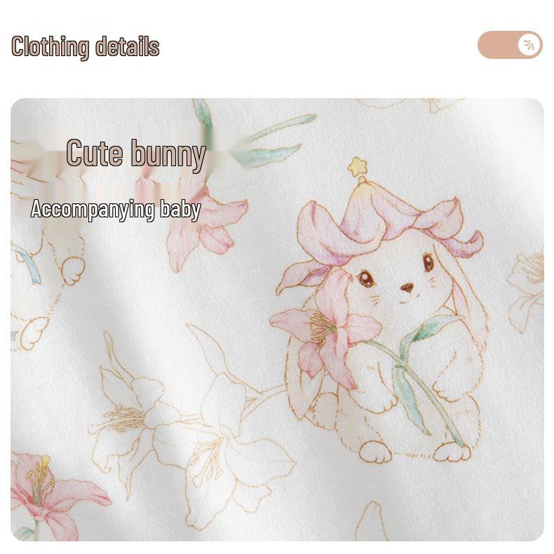 Baby Girls' French Style Cotton Bodysuit with Bow, for Spring and Autumn