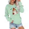 Women's Fashionable, Casual, Comfortable Round-neck, Hooded, Long-sleeved, Halloween-print Warm Sweater