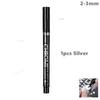 1-5Pcs Chrome Paint Marker Reflective Fluid Mirror Paint Pen 2mm Silvery Ink For DIY Car Styling Model Metal Wood Plastic Stone Touchup Paint2
