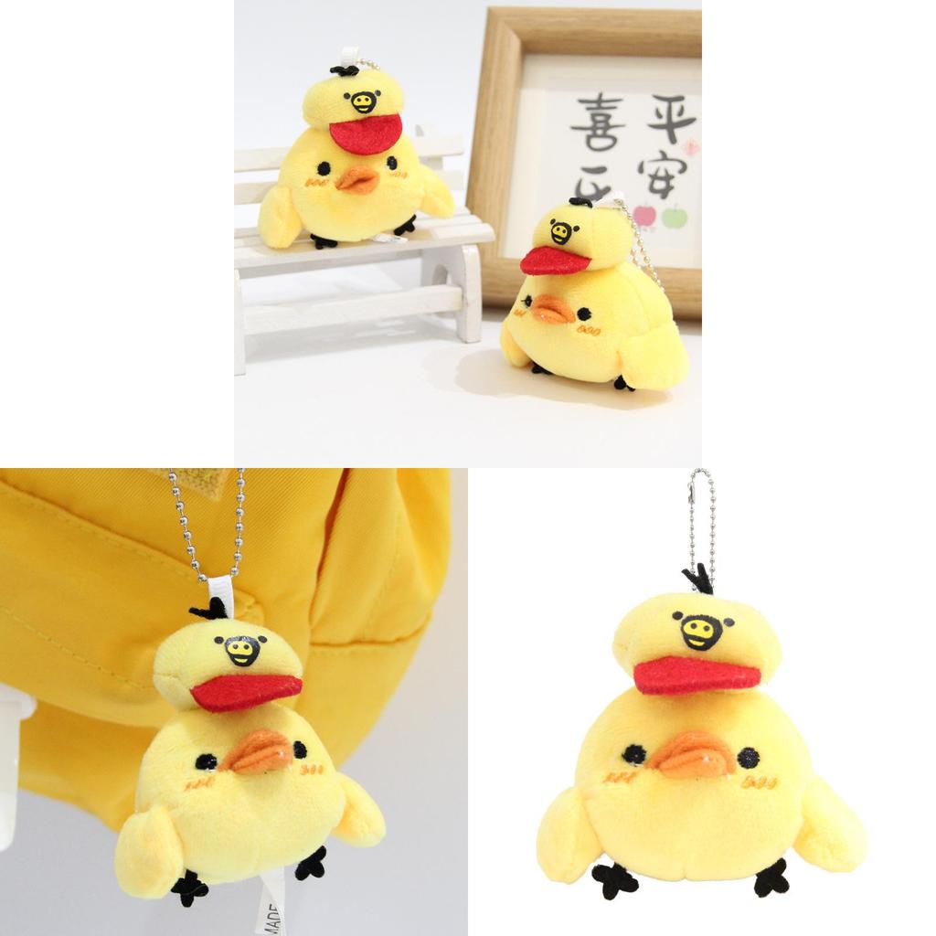 Cute Bird Keychain Plush Toy With Cartoon Design For Bag Decoration