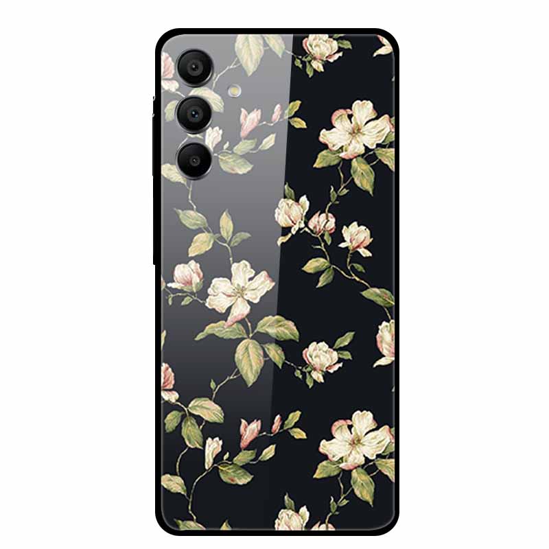 For Samsung Galaxy A16 Case Hard Tempered Glass Cover Colourful Back Shield Bumper for Samsung A 16 5G SM-A166B Protector Funda