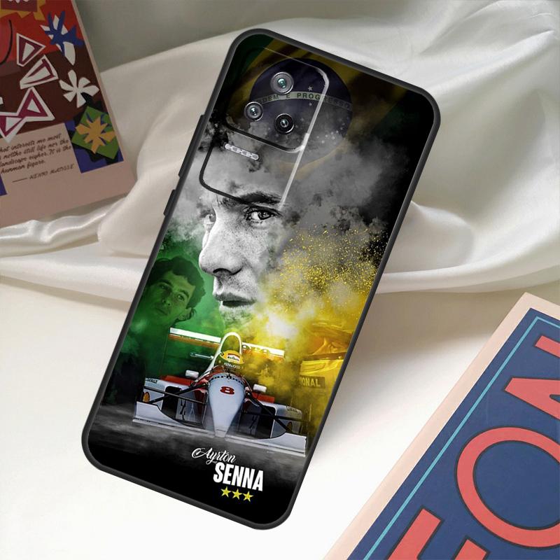 

Чехол для гонок Ayrton Senna F1 для Xiaomi 13 14 Ultra 11T 12T 13T Pro 12 Lite POCO X6 M6 Pro X3 X4 X5 M5s F3 F5 Xiaomi 12T (12T Pro)