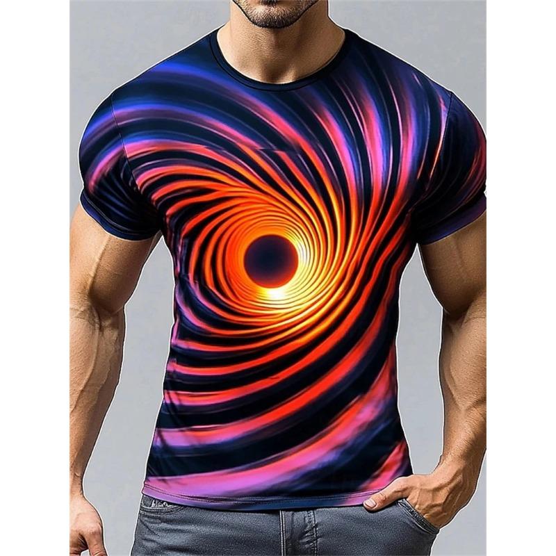 T Shirt for Men 3D Printed Art Abstract T-shirt Y2k Tops Harajuku Fashion Street Unisex Clothing TShirt