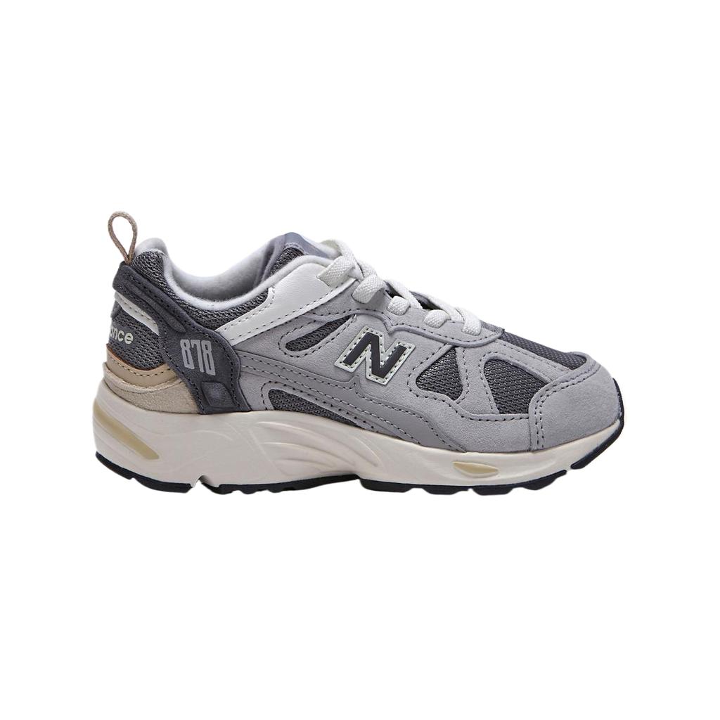 New Balance NB 878 Synthetic Leather Mesh Classic Lace-Up Round Toe Low-Top Running Shoes Kids Sneakers PV878GG1