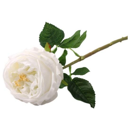 Realistic Vivid No Watering Not Withered Hemming Imitation Rose Faux Silk Rose Flower Wedding Garden Decoration