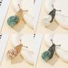Shell Snail Brooch Pendant With Gold Plating For Vintage Jewelry Enthusiasts
