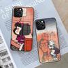 Mafalda Phone Case for Iphone 16 15 14 12 11 13 Pro Max Mini X Xr Xs Se 8 Puls glass Cover