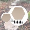 Outdoor Stepping Stone Stepper Beige Pathway Paver Outside Landscaping Decor Walkway Footpath