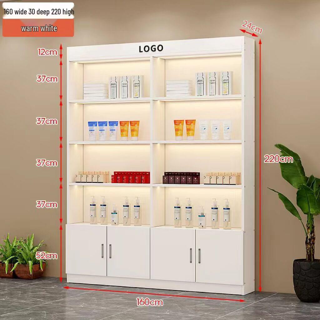 Illuminated Beauty Product Display & Storage Cabinet