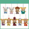 Cartoon Rilakkuma Plush Bear Doll Keychain Bag Pendant Toy Gifts Accessories