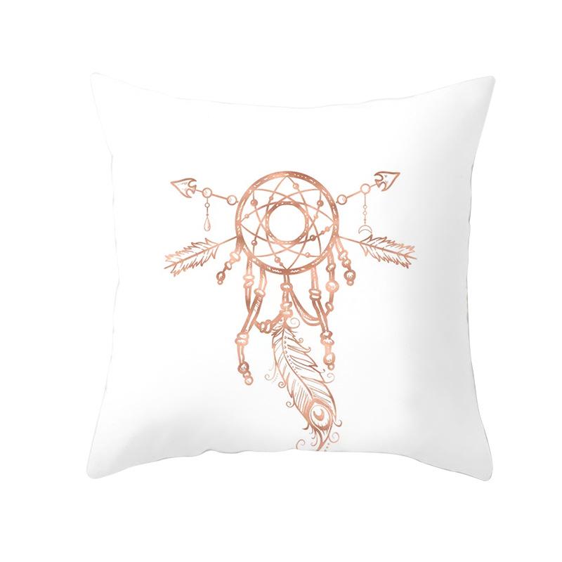 

Товары для дома Скандинавский стиль Наволочка Розовое золото Подушка для дивана Подушка для талии Наволочка 45 * 45 (excluding pillow core)