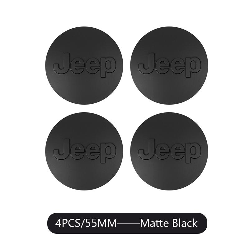 4PCS Car Wheel Center Cover Auto Emblem Hub Cap For Jeep Grand Cherokee Wrangler JK Gladiator Compass Renegade Patriot Liberty C