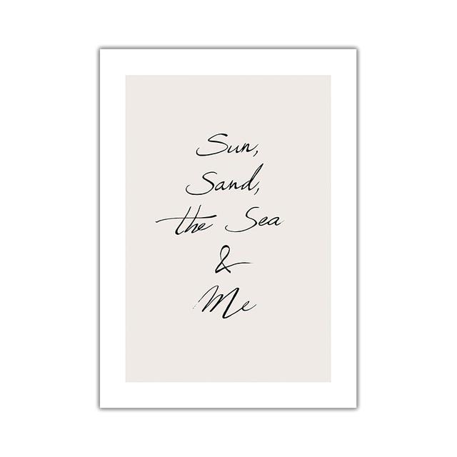 Scandinavian Nature Plant Palm Leaf Shell Beach Canvas Painting Poster Seaside Landscape Print Wall Art Picture Home Decoration