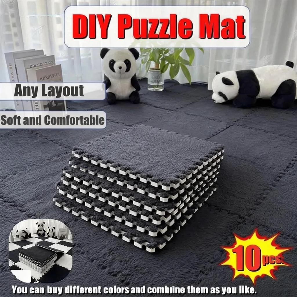 10Pcs Mat Baby Toys Plush Baby Play Mat EVA Foam Developing Mat Puzzle Kids Soft Floor Rug Game Crawling Playmat