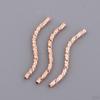 20 Pieces Style Alloy Tube Noodle Beads 1.3mm DIY Jewelry Twisted Spacer Loose for