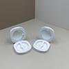 Circle Eyelash Box with Mirror,Empty Eyelash Storage Case Fake Eye Lash Organizer Travel False Lashes Case for Cosmetic