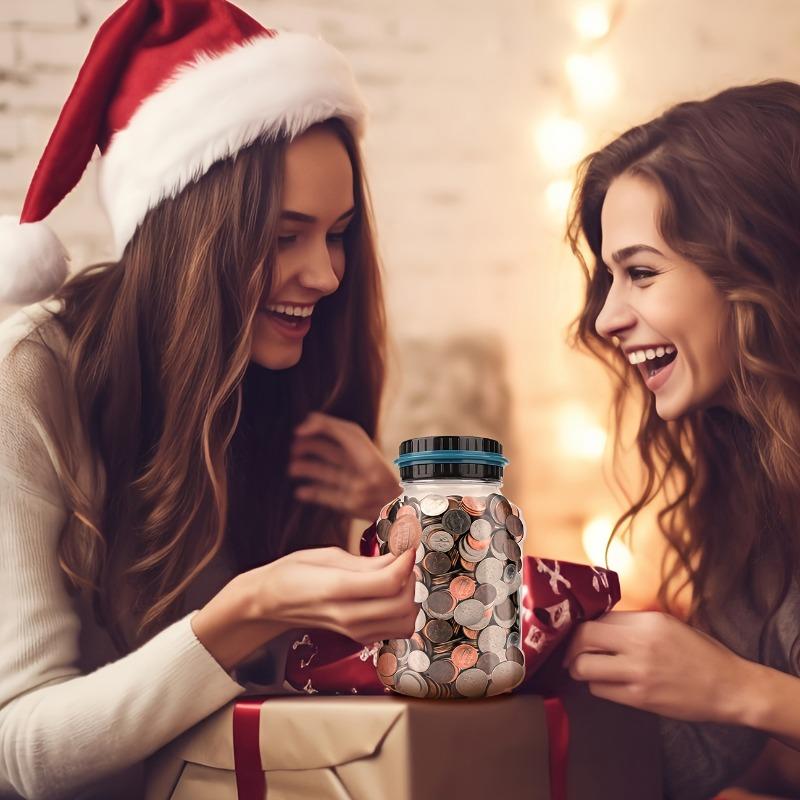 Coin Piggy Bank Saving Jar, Coin Counter with LCD Display Large Capacity Money Saving Box for All US Coins